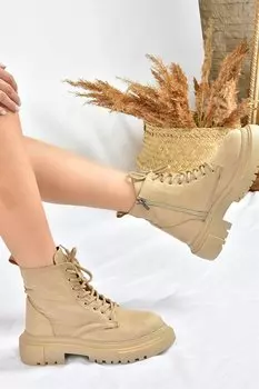 L3805004 Бежевые женские ботинки Fox Shoes