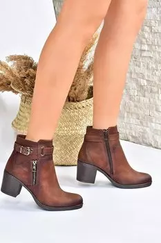 L6741615 Светло-коричневые женские ботинки Fox Shoes