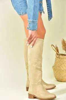 L7266009 Светло-коричневые женские ботинки Fox Shoes