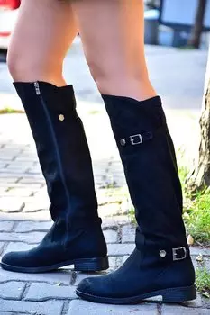 L8487002 Черные женские ботинки Fox Shoes