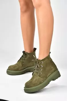 L9960338 Женские ботинки цвета хаки Fox Shoes