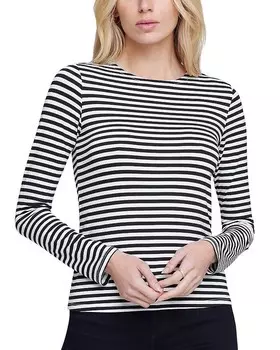 L'AGENCE Футболка с круглым вырезом Tess, черный