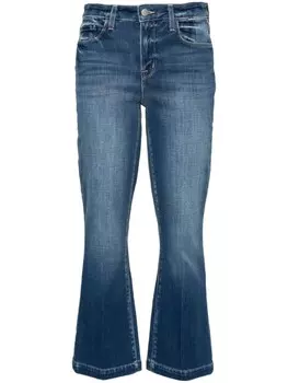 L'Agence укороченные расклешенные джинсы Ali, синий