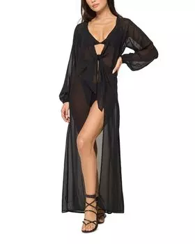 L*Anna Пляжное платье-накидка L*Space, черный