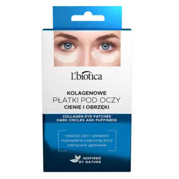 L'biotica Collagen патчи для глаз, уменьшающие темные круги и отечность, 3х2 шт/1 упаковка