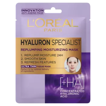 L'Oral Paris Hyaluron Specialist увлажняющая маска для лица в листе, 30 г