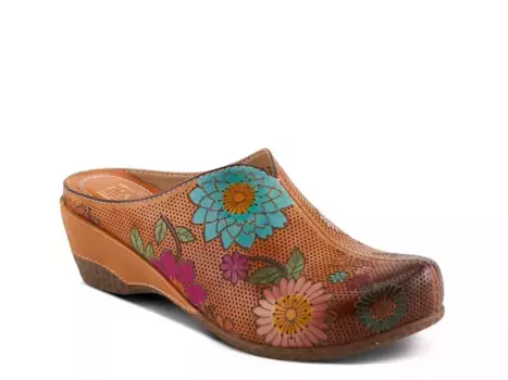 L'Artiste Chienti Сабо на танкетке, коричневый/разноцветный