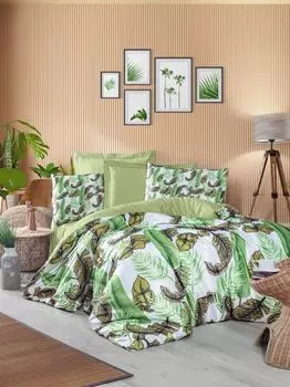 L'Essentiel Linge de Maison, 472, комплект пододеяльников для одного человека, зеленый, 100 % ПОЛИЭСТЕР МИКРОСАТИН, 160 x 220 см