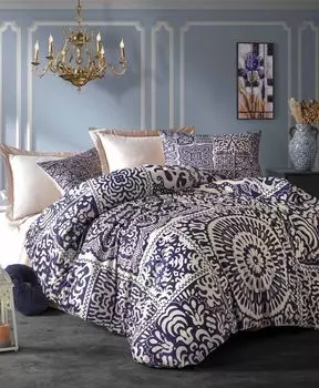 L'Essentiel Linge de Maison, 484, Комплект пододеяльников размера King Size (FR), темно-синий, 100 % ПОЛИЭСТЕР МИКРОСАТИН, 240 x 220 см