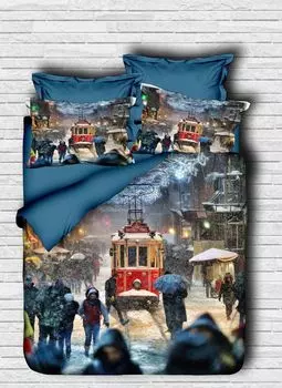 L'Essentiel Linge de Maison, Adal- PRL1247, Темно-синий, Одеяла, верхняя часть пододеяльника и наволочки: 100% полиэстер, микросатин