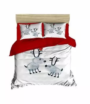 L'Essentiel Linge de Maison, Adal- PRL1290, красный,белый,черный, одеяла, верхняя часть пододеяльника и наволочки: 100% полиэстер, микросатин
