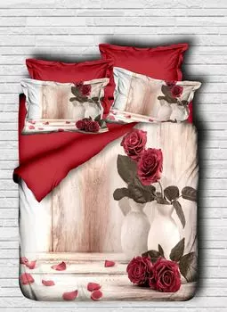 L'Essentiel Linge de Maison, Adal- PRL2018, Красный, Пуховые одеяла, верхняя часть пододеяльника и наволочки: 100% полиэстер, микросатин