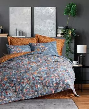 L'Essentiel Linge de Maison, Alekra - Горчичный, комплект двойного пододеяльника Ranforce, горчичный, 100% ХЛОПОК RANFORCE, 200 x 220 см