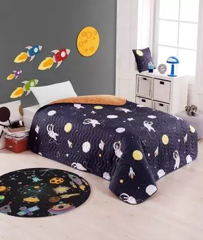 L'Essentiel Linge de Maison, Astron - Dark Blue, односпальное пуховое одеяло, темно-синий, 65 % ХЛОПОК / 35 % ПОЛИЭСТЕР, 180 x 225 см