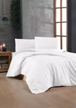 L'Essentiel Linge de Maison, Белый, Комплект пододеяльников Ranforce Single XXL (DE), Белый, 100 % ХЛОПОК RANFORCE, 155 X 220 см