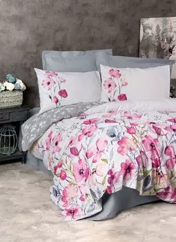 L'Essentiel Linge de Maison, Carla - Grey, Комплект пододеяльников Ranforce Super King (FR), Серый, 100 % ХЛОПОК RANFORCE, 260 x 220 см