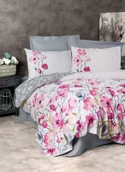 L'Essentiel Linge de Maison, Carla - Grey, Комплект пододеяльников Ranforce Super King (EU) (IT), Серый, 100 % ХЛОПОК RANFORCE, 260 x 220 см