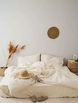 L'Essentiel Linge de Maison, Чистый хлопок, Комплект двойных пододеяльников Ranforce (DE), Белый, 100 % ХЛОПОК RANFORCE, 200 x 200 см