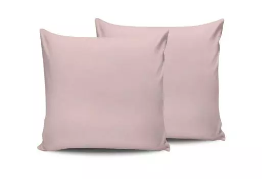 L'Essentiel Linge de Maison, Dusty Rose, Набор наволочек (2 шт.) (Франция), Dusty Rose, 100 % ХЛОПОК RANFORCE, 60 x 60 см