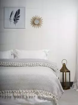 L'Essentiel Linge de Maison, Elmas - Антрацит, двойное пике, антрацит, 100% ХЛОПОК, 200 x 230 см