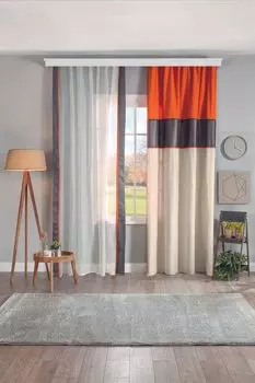 L'Essentiel Linge de Maison, Erika- CLK8821, Серый, Шторы и занавески, 100 % ПОЛИЭСТЕР