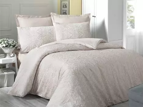 L'Essentiel Linge de Maison, кремовый, атласный комплект пододеяльников размера XXL (DE), кремовый, 100 % хлопковый сатин, 155 x 220 см