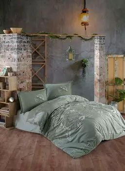 L'Essentiel Linge de Maison, Mohana v1, Комплект пододеяльников Ranforce Super King (EU) (IT), мятный, 100 % ХЛОПОК RANFORCE, 260 x 220 см