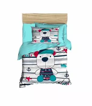 L'Essentiel Linge de Maison, PH114, Комплект детских пододеяльников, бирюзовый, 100 x 150 см