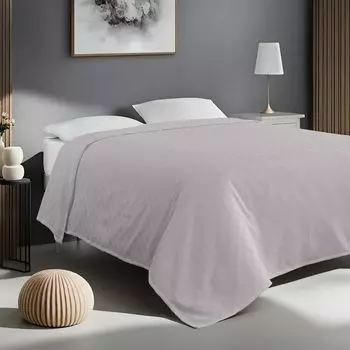 L'Essentiel Linge de Maison, Plain - Grey, Double Pique (EU) (IT), Серый, 100 % ХЛОПОК, 200 x 200 см