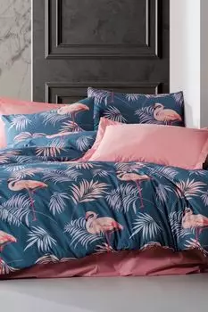 L'Essentiel Linge de Maison, Rudi, комплект двойных пододеяльников, темно-синий, 65 % ХЛОПОК / 35 % ПОЛИЭСТЕР, 195 x 220 см