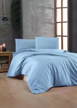 L'Essentiel Linge de Maison, Синий, Комплект пододеяльников Ranforce King Size (FR), Синий, 100 % ХЛОПОК RANFORCE, 240 x 220 см