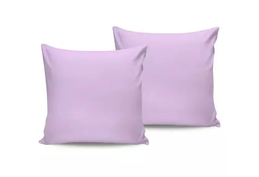L'Essentiel Linge de Maison, Сиреневый, комплект наволочек (2 шт.) (DE), фиолетовый, 100% ХЛОПОК RANFORCE, 80 x 80 см