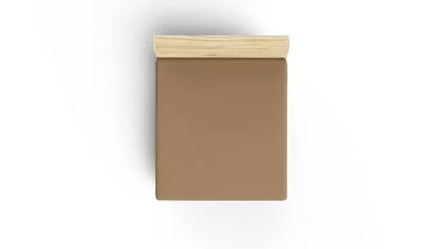 L'Essentiel Linge de Maison, Светло-коричневый, простыня на подгонке Ranforce King (FR) (IT) (ES) (DE), светло-коричневый, 100 % ХЛОПОК, 160 x 200+30 см