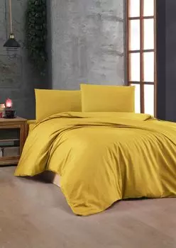 L'Essentiel Linge de Maison, темно-желтый, комплект пододеяльников Ranforce Single XXL (DE), темно-желтый, 100 % ХЛОПОК RANFORCE, 155 X 220 см