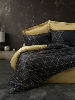 L'Essentiel Linge de Maison, Veta - Gold, комплект двойного пододеяльника Ranforce, золотой, 100 % ХЛОПОК RANFORCE, 200 x 220 см