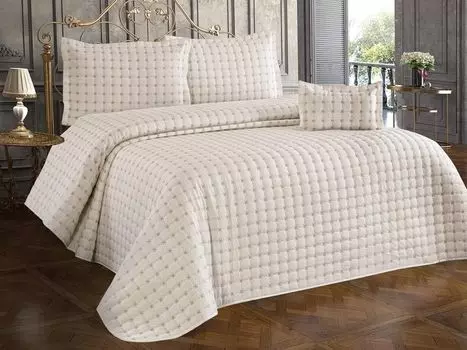 L'Essentiel Linge de Maison, Yldz - Комплект двуспального покрывала Cream, кремовый, 100% ХЛОПОК, 250 x 260 см