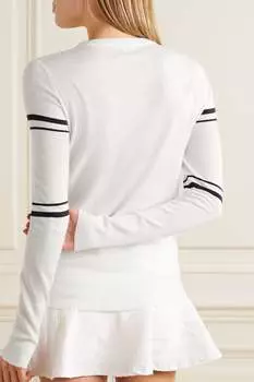 L'ETOILE SPORT Свитер интарсия из шерсти мериноса, белый