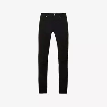 L'Homme брюки узкого кроя из хлопка и вельвета стрейч Frame, цвет noir