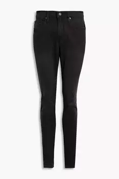 L'Homme джинсы узкого кроя с потертостями FRAME, угольный