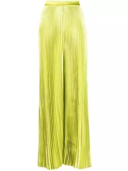 L'IDE атласные брюки Bisous со складками, зеленый