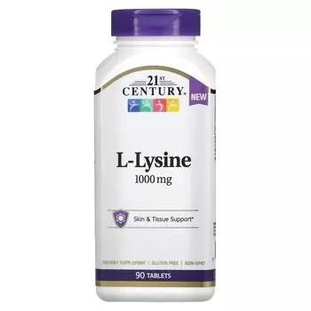 L-лизин 21st Century, 90 таблеток