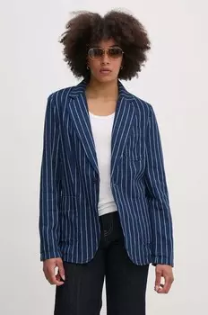 Льняная блейзер Polo Ralph Lauren, синий