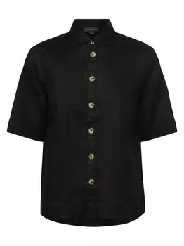 Льняная блузка Franco Callegari, черный