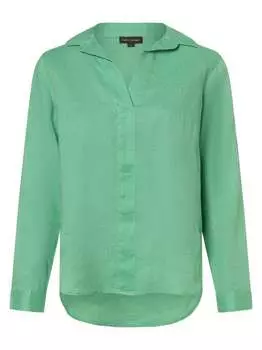 Льняная блузка Franco Callegari, зеленый