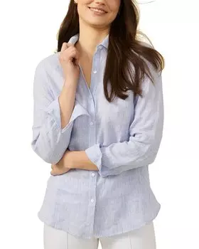 Льняная блузка J.McLaughlin Britt, синий