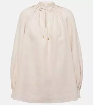 Льняная блузка Loro Piana, Clear Seashell