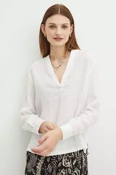 Льняная блузка Medicine, белый