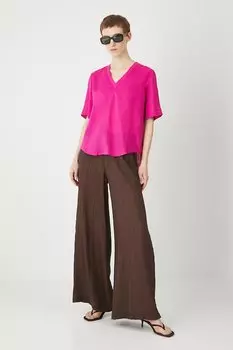 Льняная блузка Medicine, фиолетовый