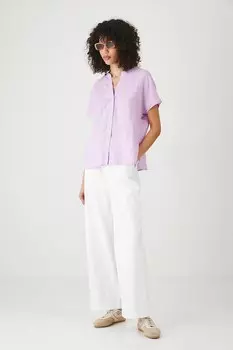 Льняная блузка Medicine, фиолетовый