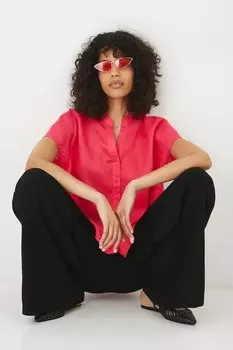 Льняная блузка Medicine, оранжевый